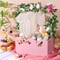 Wooden Storage Crate with Handle – Baby Shower Basket, Baby Registry Hamper, and Pregnancy Gift for New Parents (Pink, Butterfly Design)